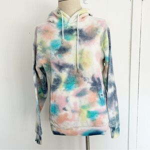 Feat Clothing Blanket Blend Hoodie Sweatshirt in Pastel Pebble Tie‎ Dye Unisex S
